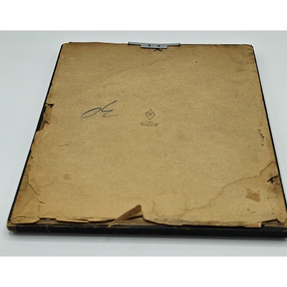 Vtg 1930 Mary Fisher Milkweed Hand Painted Reverse Couple Courting Silhouette - Picture 6 of 11